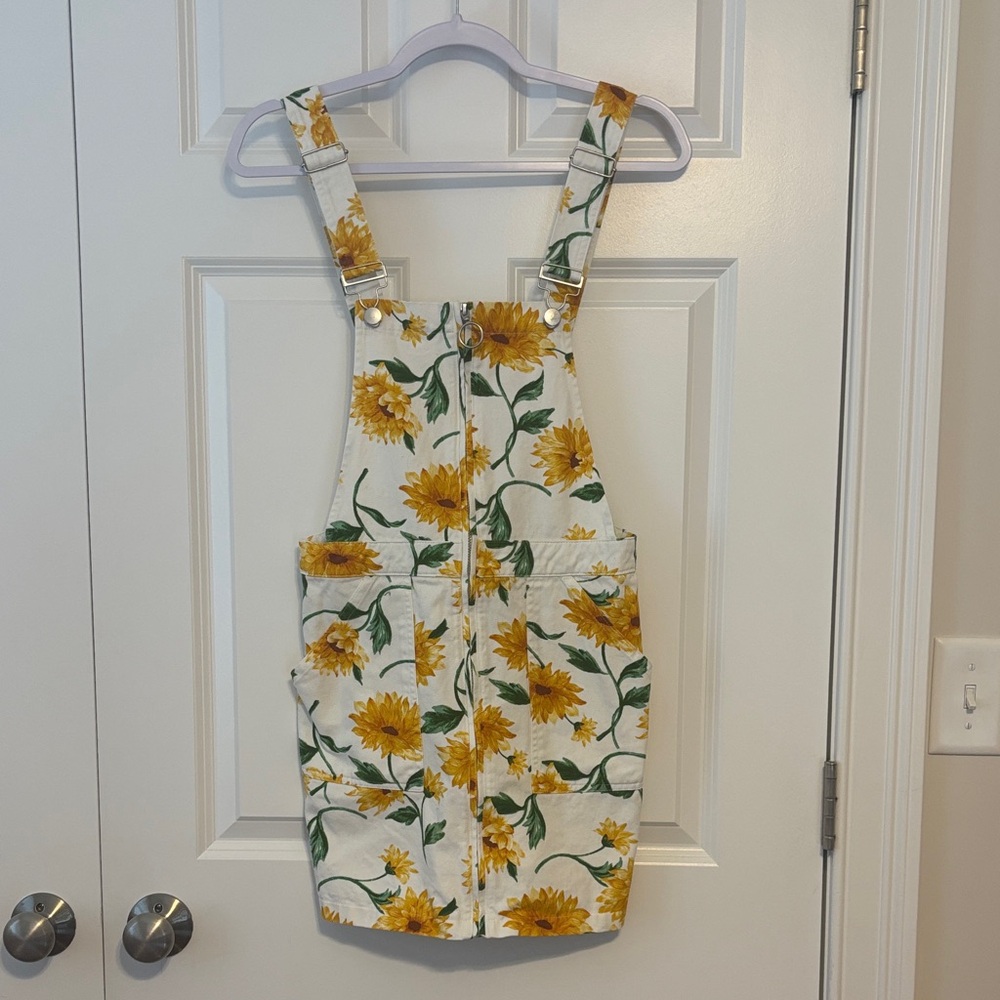 Floral Dress with Sunflower Print